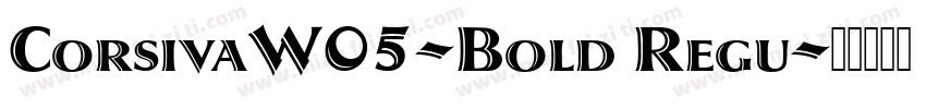 CorsivaW05-Bold Regu字体转换